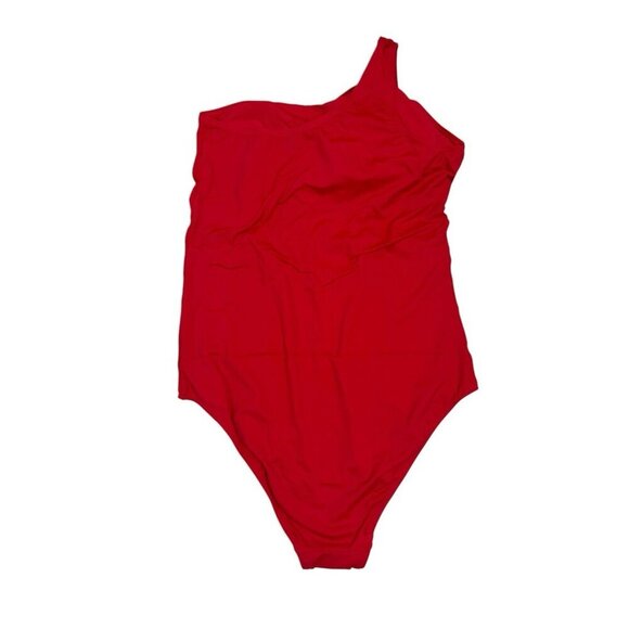 Andie Nantucket XXXL US 20 1 Piece Swimsuit Red NWT One Shoulder 9552 - Picture 5 of 16